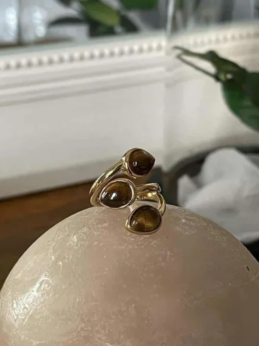 Bague Acier Inoxydable Nafy Ocre