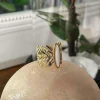 Bague Ajustable Blanc Tess