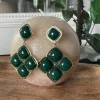 Boucles D'Oreille Vert Adele