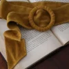 Ceinture Cuir Daim Jaune Sacha