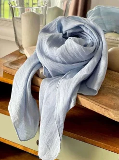 Foulard Bleu Brume Emery