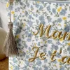 Pochette A Message Bleu Taje