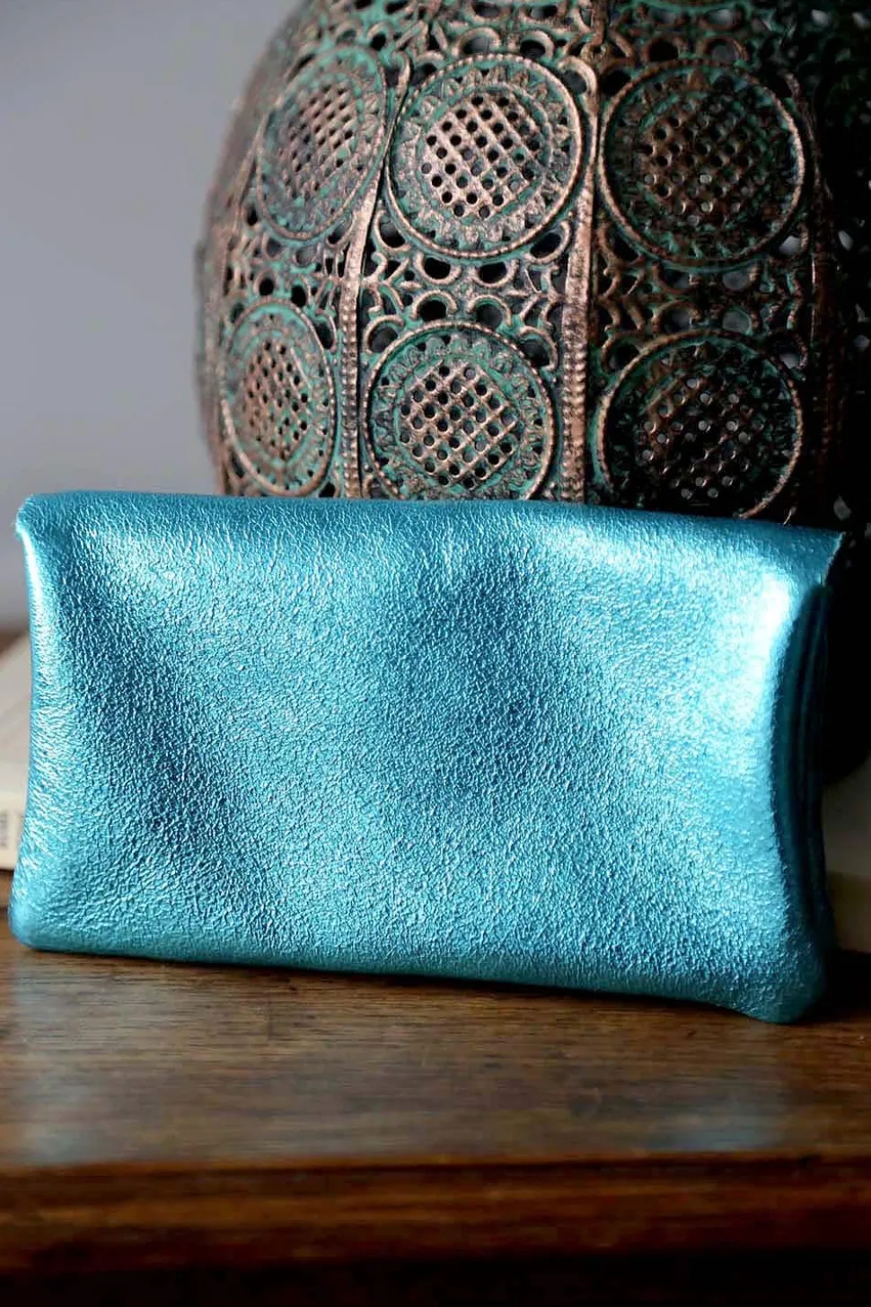 Porte-Cartes Bleu Ciel Lorna