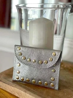 Porte-Cartes Gris Argent Dexie