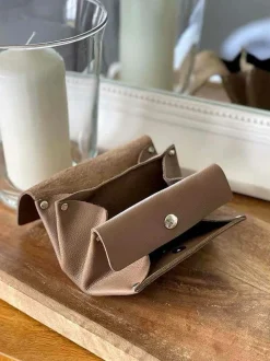 Porte-Cartes Marron Taupe Avery