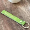 Porte-Clés En Cuir Vert Anis Daisy