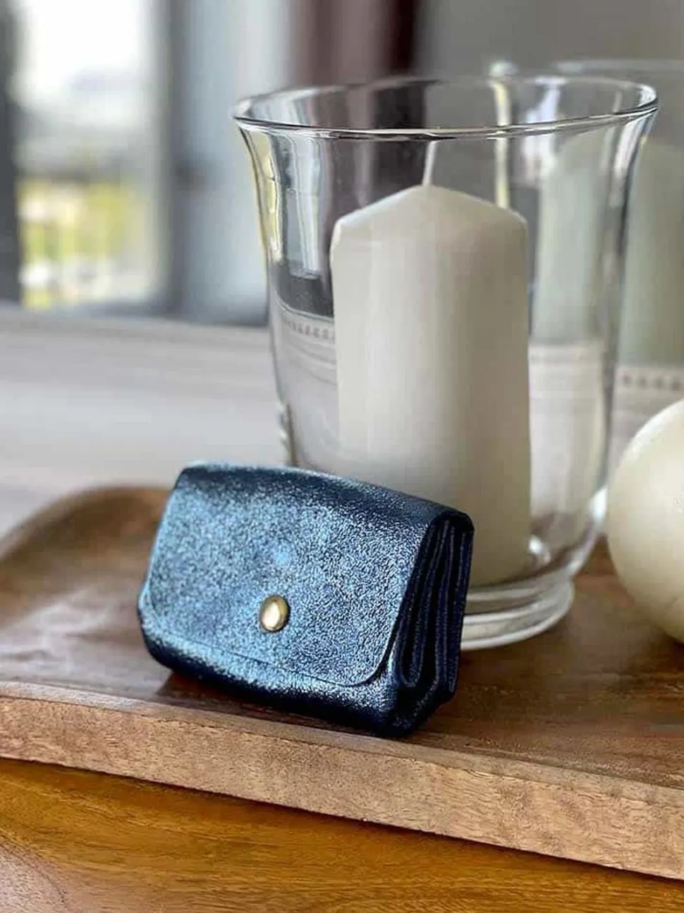 Porte-Monnaie Bleu Greta