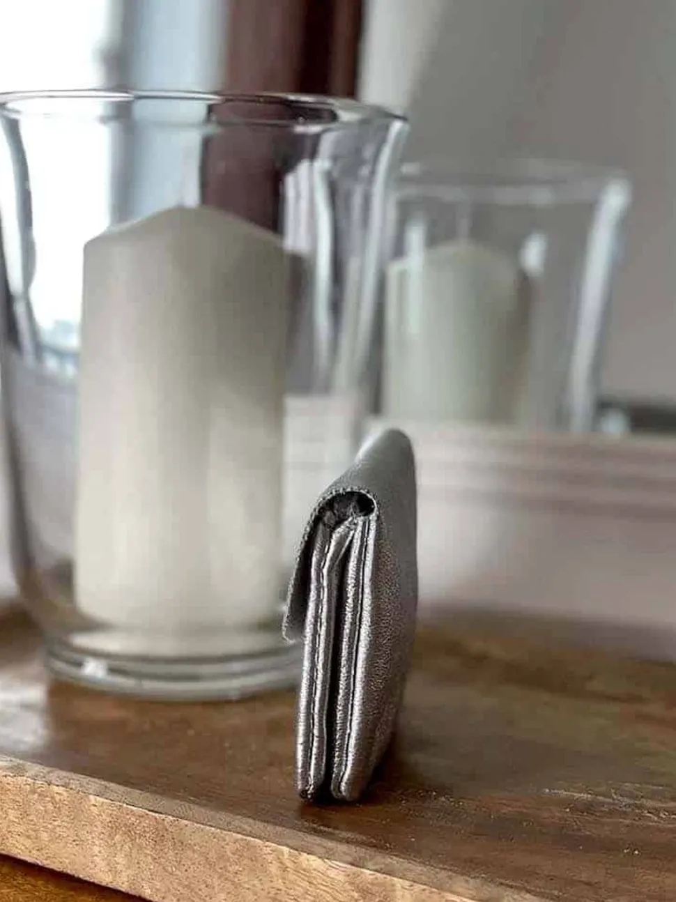 Porte-Monnaie Gris Argent Anissa