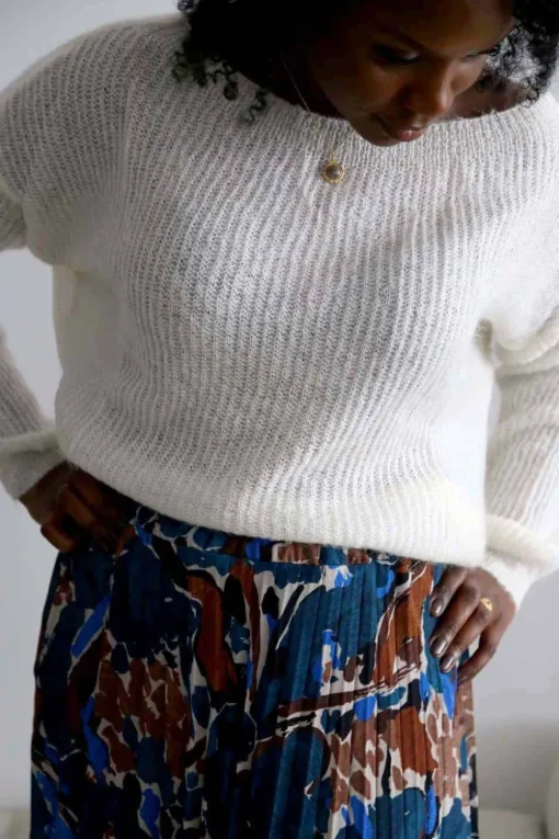Pull Mohair Ecru Coline