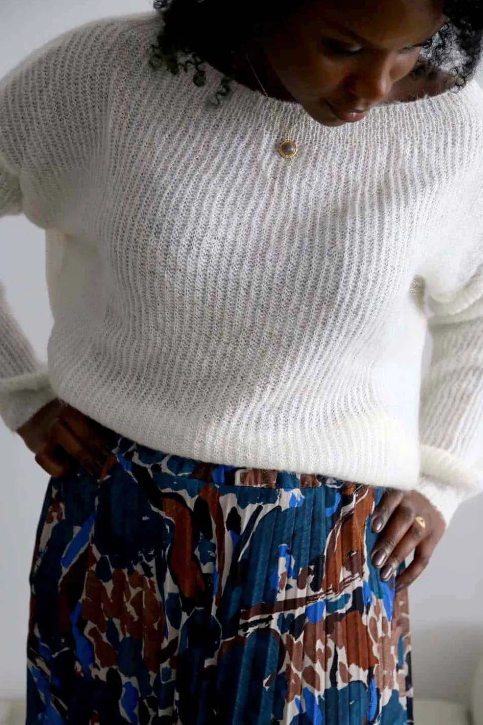 Pull Mohair Ecru Coline