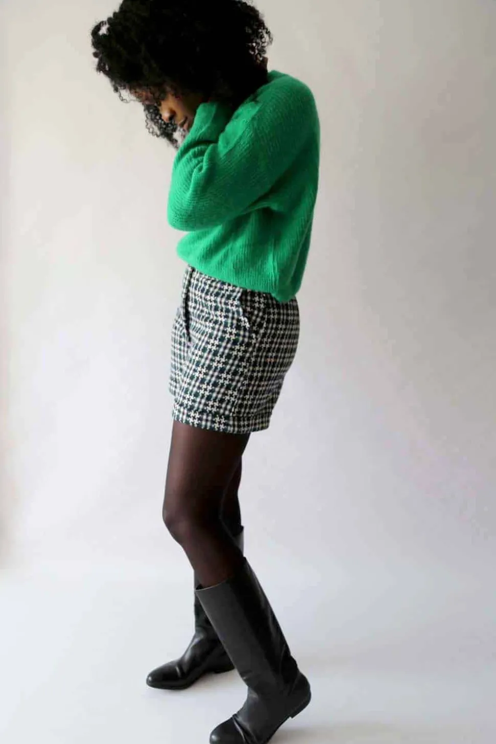 Pull Mohair Vert Coline