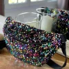 Sac Banane Rose Multico A Sequins Laumy