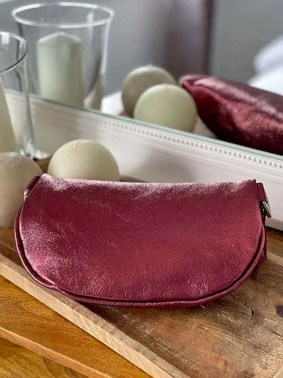 Sac Banane Rouge Bordeaux June