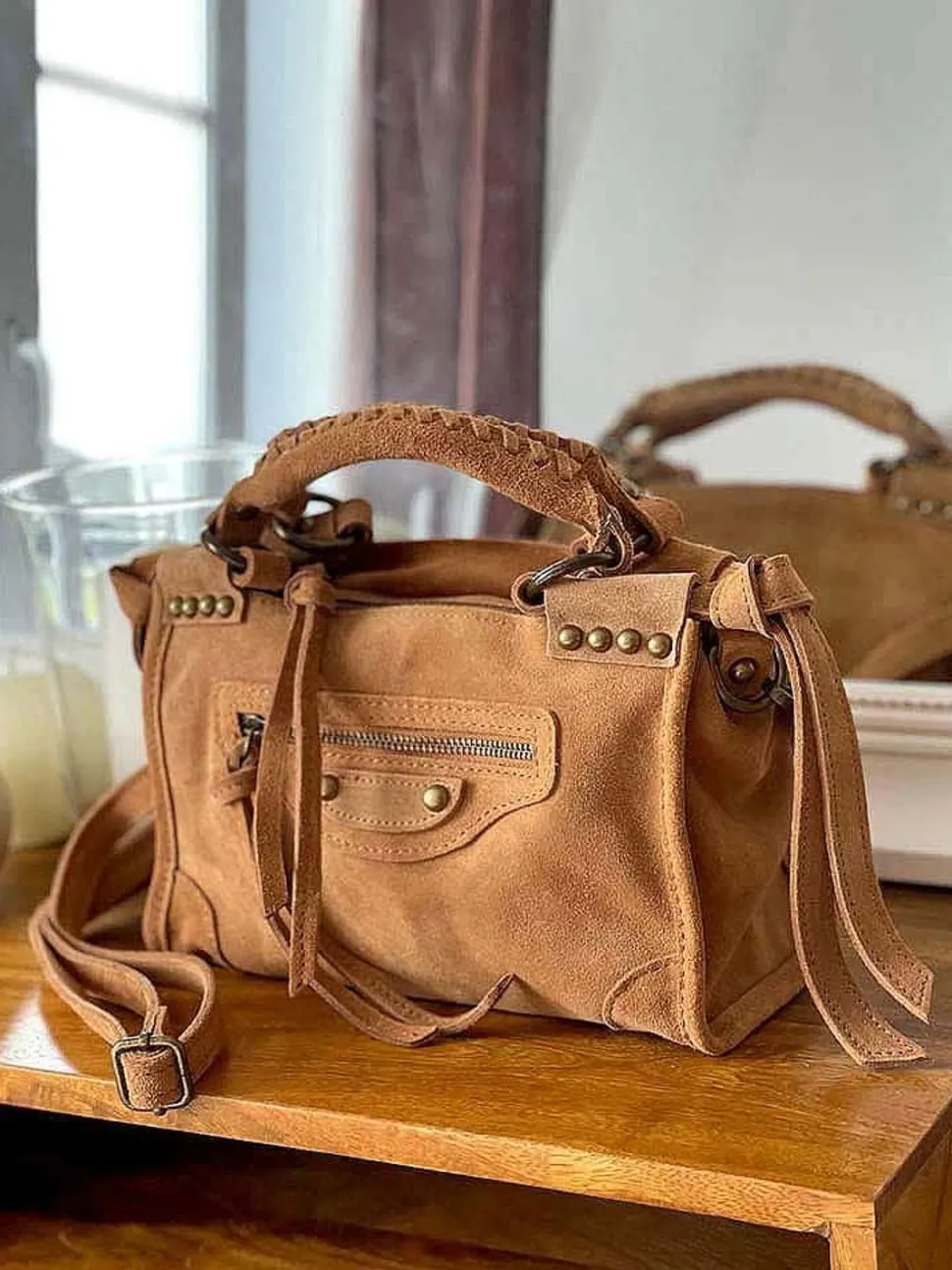 Sac Marron Camel Bradie