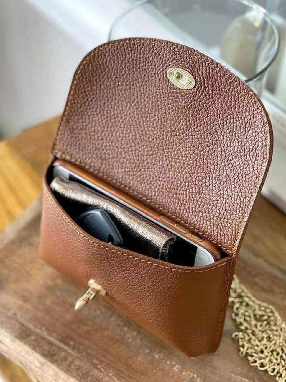 Sac Marron Camel Ilona