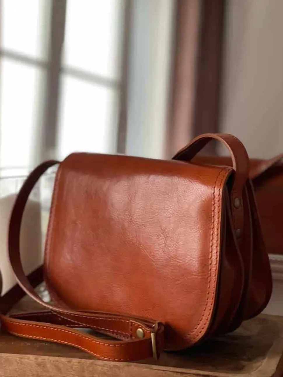 Sac Marron Camel Marlow