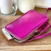 Sac Portable En Cuir Rose Kira
